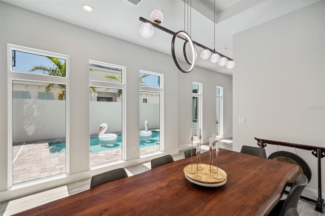 5917 Cat Claw Ln, Bradenton, FL 34210 - dining area featuring recessed lighting