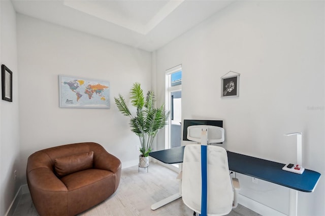 5917 Cat Claw Ln, Bradenton, FL 34210 - sitting room featuring wood finished floors and baseboards