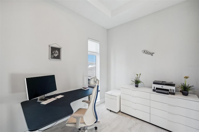 5917 Cat Claw Ln, Bradenton, FL 34210 - office area featuring light wood-style floors