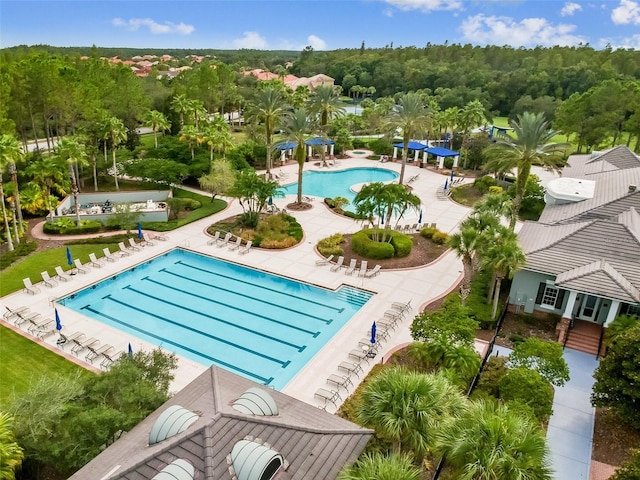 pool featuring a patio