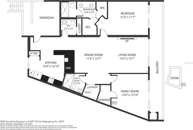 7540 Sunshine Skyway Ln S Unit 217, Saint Petersburg, FL 33711 - view of layout