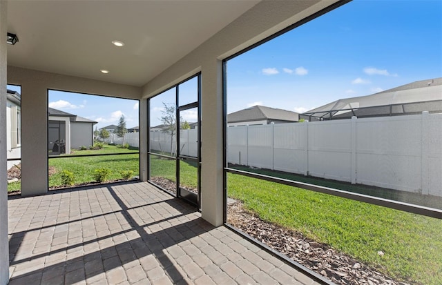 2528 Charter Oak Dr, North Port, FL 34289 - view of unfurnished sunroom