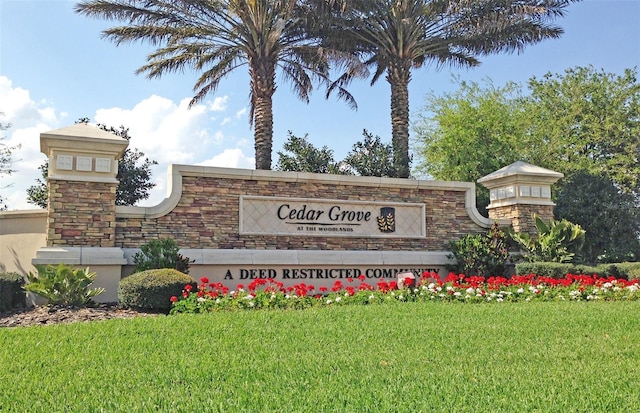2528 Charter Oak Dr, North Port, FL 34289 - community / neighborhood sign with a yard