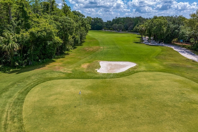 view of community with golf course view