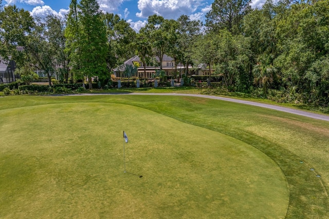 view of home's community featuring golf course view