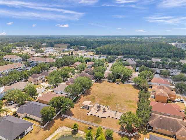 drone / aerial view with a residential view