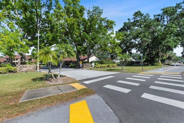 3600 Magnolia Ridge Cir Unit 1221-G, Palm Harbor, FL 34684 - view of street with traffic signs, sidewalks, and street lights