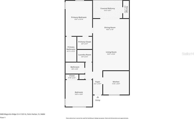 3600 Magnolia Ridge Cir Unit 1221-G, Palm Harbor, FL 34684 - view of layout
