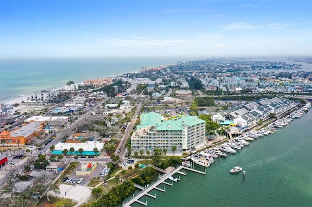 399 2nd St Unit 313, Indian Rocks Beach, FL 33785 - bird's eye view featuring a city view and a water view