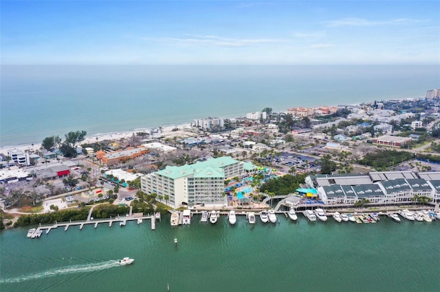399 2nd St Unit 313, Indian Rocks Beach, FL 33785 - drone / aerial view featuring a water view and a view of city