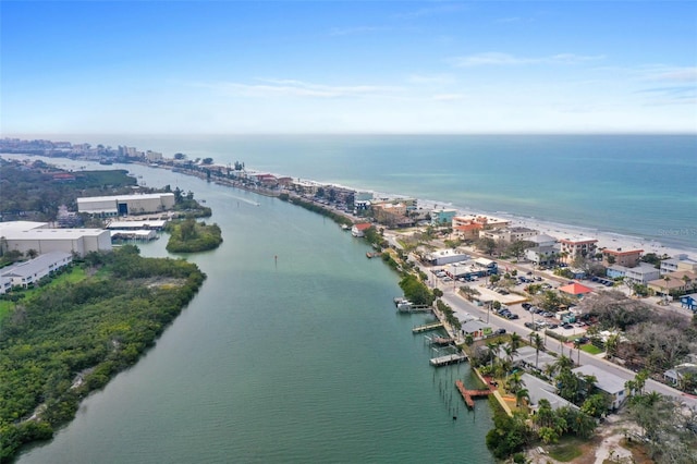 399 2nd St Unit 313, Indian Rocks Beach, FL 33785 - birds eye view of property featuring a water view