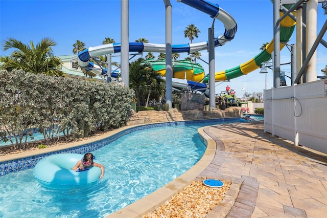 399 2nd St Unit 313, Indian Rocks Beach, FL 33785 - pool with a water slide