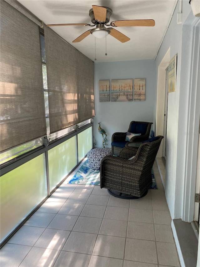 8320 112th St Unit 206, Seminole, FL 33772 - sunroom with ceiling fan