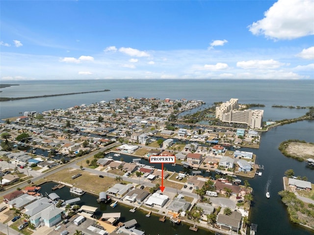 13810 Malcolm Ave, Hudson, FL 34667 - view of property location with a large body of water and nearby suburban area