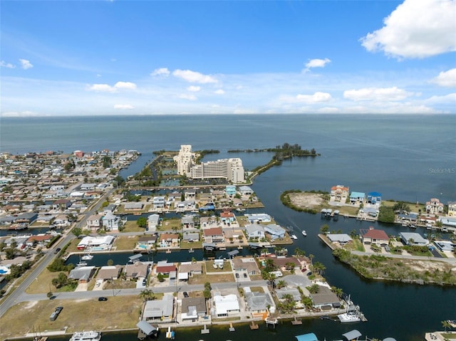13810 Malcolm Ave, Hudson, FL 34667 - aerial view of property and surrounding area with a large body of water