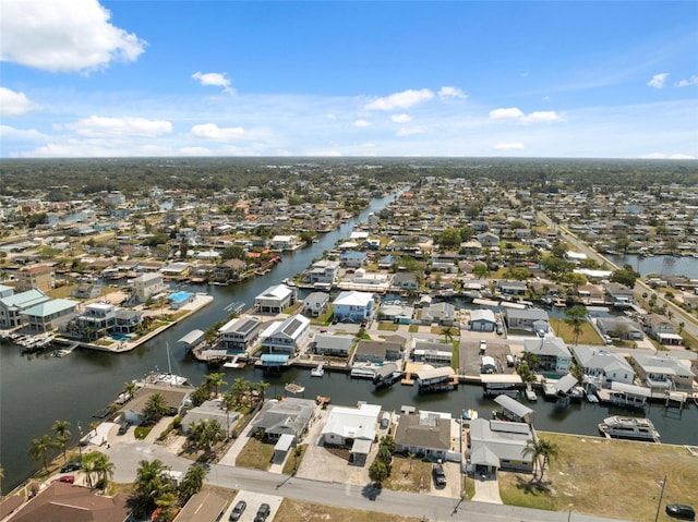 13810 Malcolm Ave, Hudson, FL 34667 - aerial perspective of suburban area featuring a large body of water
