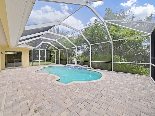 1312 Fishing Lake Dr, Odessa, FL 33556 - outdoor pool with a lanai, a patio, and a jacuzzi