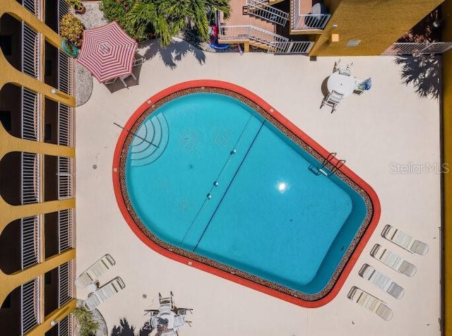 view of pool