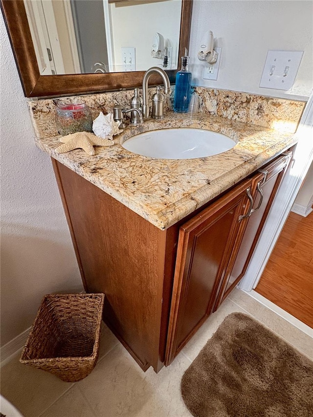 bathroom with vanity