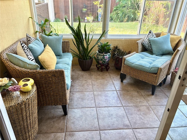 sunroom with a healthy amount of sunlight