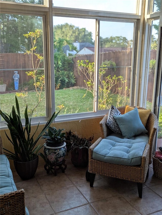 view of sunroom / solarium