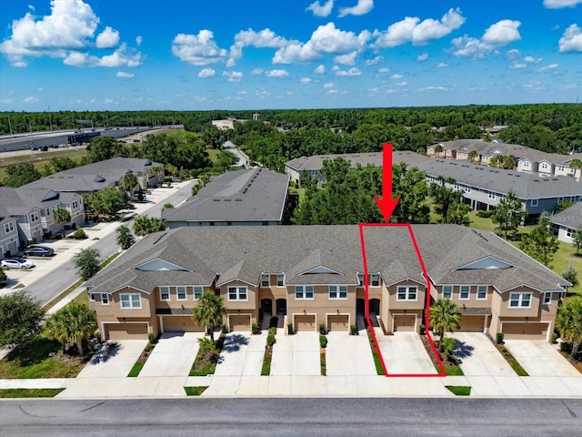6225 Scarlet Darter Way, Tampa, FL 33625 - aerial view of residential area featuring property boundaries highlighted