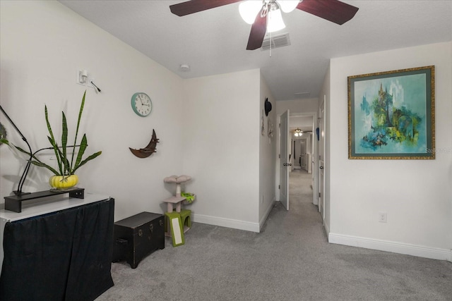 6225 Scarlet Darter Way, Tampa, FL 33625 - corridor featuring light carpet and baseboards