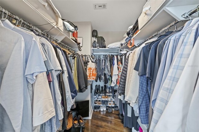 175 1st St S Unit 2603, Saint Petersburg, FL 33701 - spacious closet featuring visible vents and wood finished floors