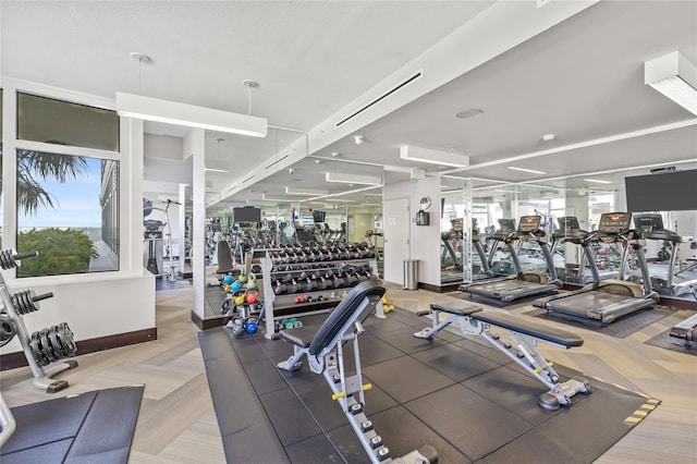 175 1st St S Unit 2603, Saint Petersburg, FL 33701 - workout area featuring carpet