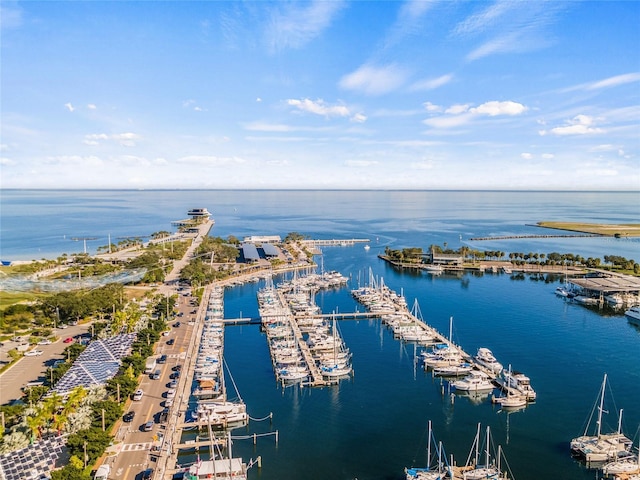 175 1st St S Unit 2603, Saint Petersburg, FL 33701 - drone / aerial view with a water view