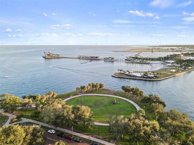 175 1st St S Unit 2603, Saint Petersburg, FL 33701 - drone / aerial view with a water view