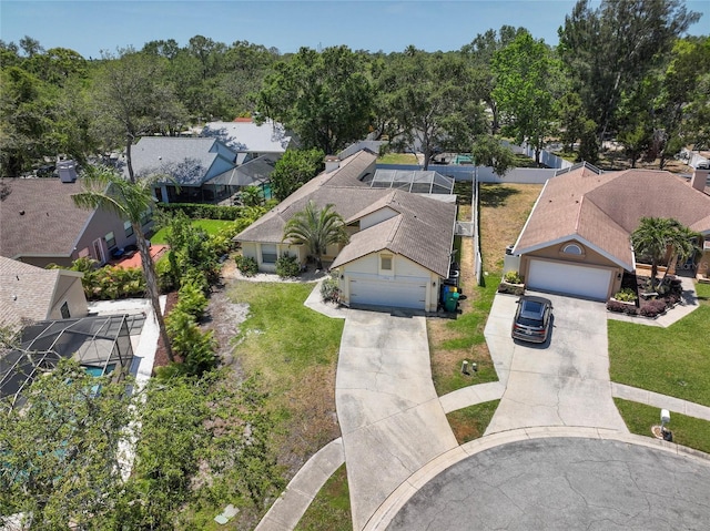 1916 Sandstone Pl, Clearwater, FL 33760 - bird's eye view with a residential view