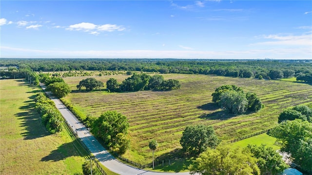 drone / aerial view featuring a rural view