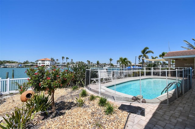 17 Bellevue Dr, Treasure Island, FL 33706 - view of pool featuring a patio and a water view