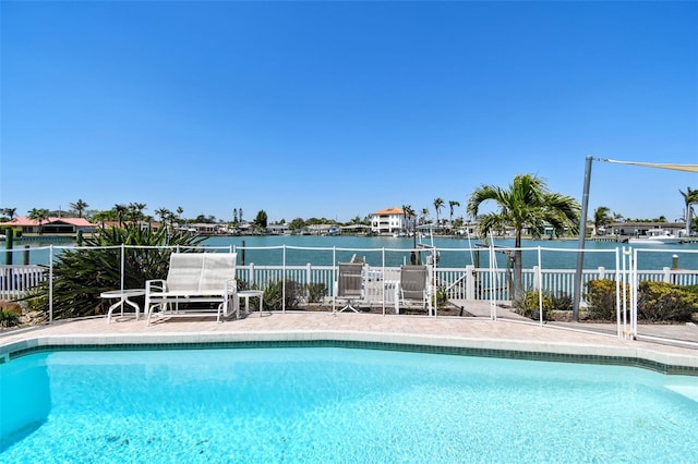 17 Bellevue Dr, Treasure Island, FL 33706 - view of pool with a patio area and a water view