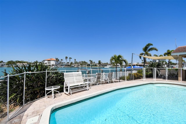 17 Bellevue Dr, Treasure Island, FL 33706 - view of pool featuring a patio and a water view