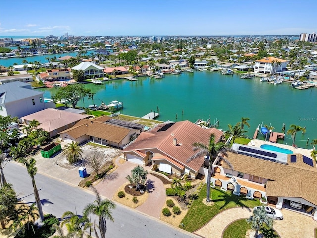 17 Bellevue Dr, Treasure Island, FL 33706 - aerial perspective of suburban area featuring a nearby body of water