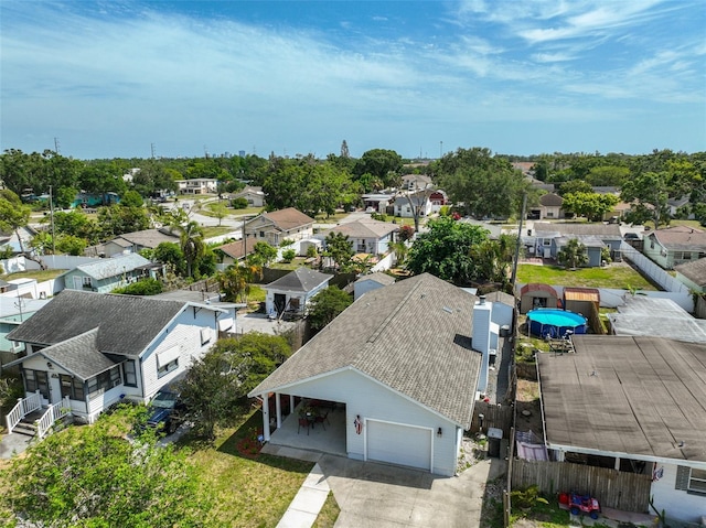 drone / aerial view featuring a residential view