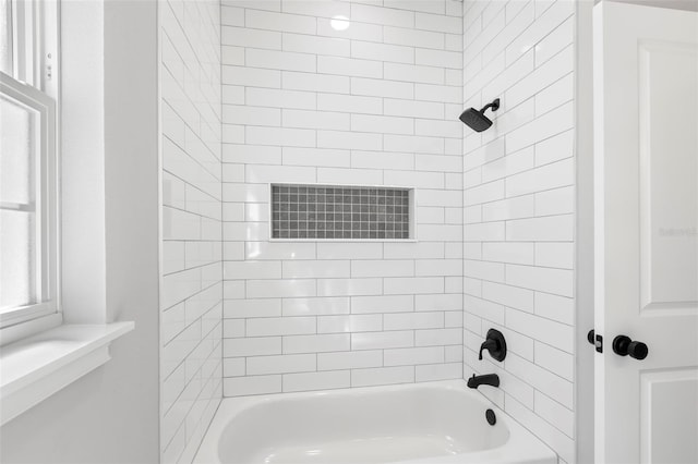 bathroom with shower / bathing tub combination