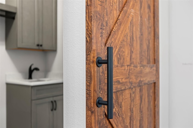 interior details with a sink