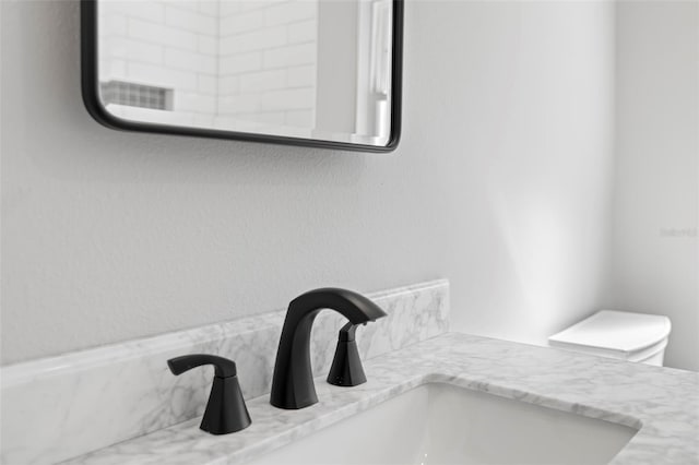 details featuring vanity
