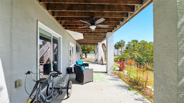 4396 5th Isle Dr, Hernando Beach, FL 34607 - view of patio featuring a ceiling fan