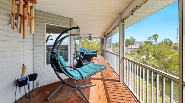 4396 5th Isle Dr, Hernando Beach, FL 34607 - view of wooden deck