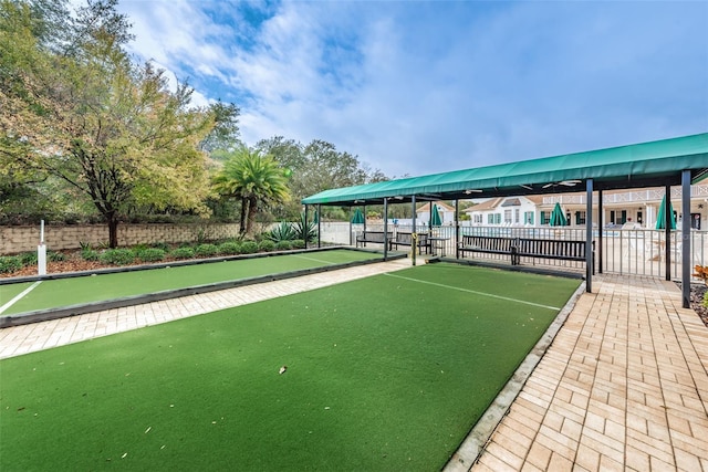 617 Glastonbury Ct, Spring Hill, FL 34609 - view of home's community with a bocce ball area and fence