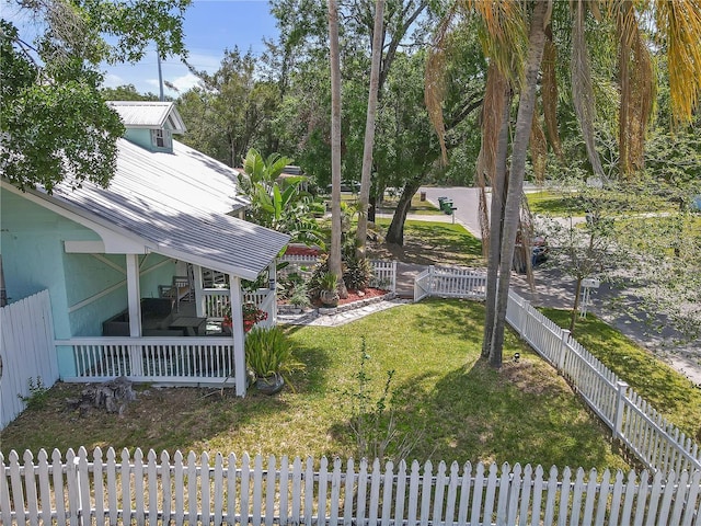 2014 E Broad St, Tampa, FL 33610 - view of yard with a fenced backyard