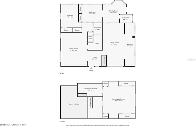 2014 E Broad St, Tampa, FL 33610 - plan