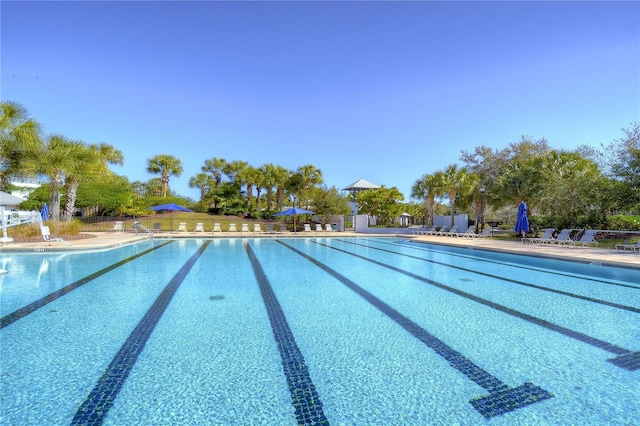 view of pool