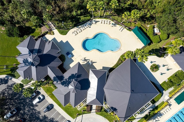 birds eye view of property