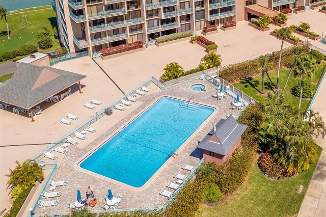1 Key Capri Unit 608E, Treasure Island, FL 33706 - view of community pool