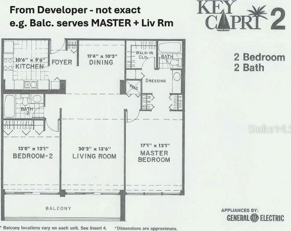 1 Key Capri Unit 608E, Treasure Island, FL 33706 - property floor plan